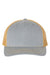 Richardson 112FP Mens 5 Trucker Hat Heather Grey/Amber Gold Flat Front