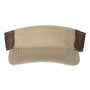 Richardson Mens Snapback Trucker Visor - Khaki/Coffee Brown - NEW