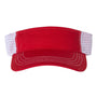 Richardson Mens Snapback Trucker Visor - Red/White - NEW