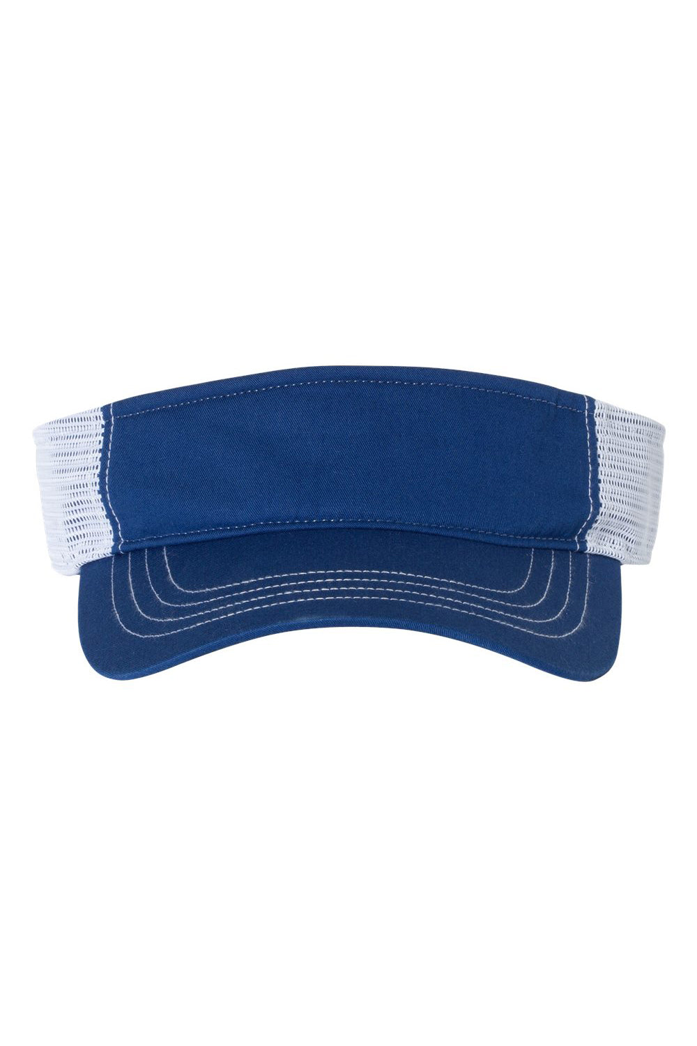 Richardson 712 Mens Trucker Visor Royal Blue/White Flat Front