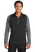 Nike 779795 Mens Dri-Fit Moisture Wicking 1/4 Zip Sweatshirt Black/Dark Grey Model Front