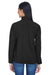 North End 78034 Womens Performance Water Resistant Full Zip Jacket Black Model Back