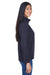 North End 78034 Womens Performance Water Resistant Full Zip Jacket Midnight Navy Blue Model Side