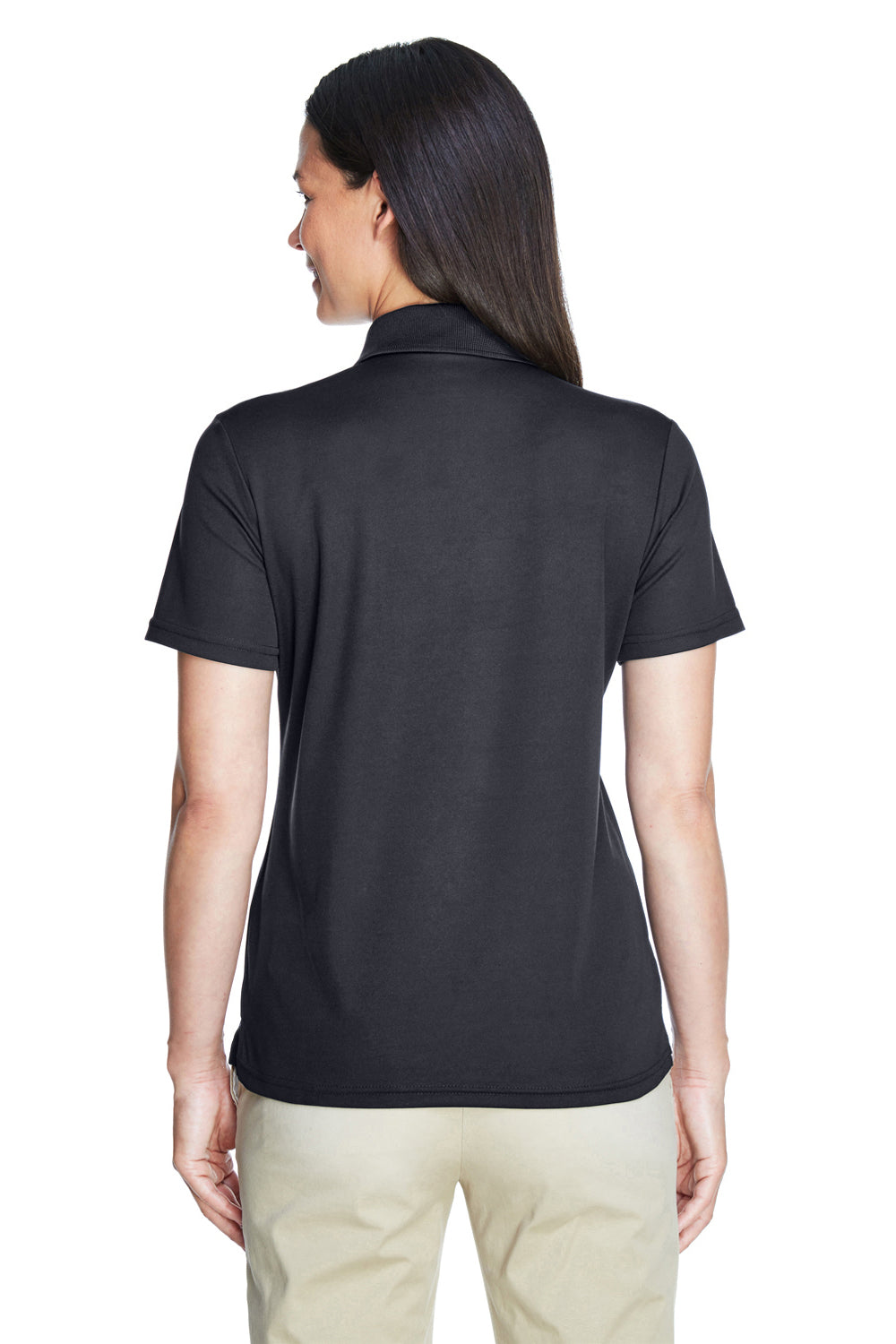 Core 365 78181 Womens Origin Performance Moisture Wicking Short Sleeve Polo Shirt Carbon Grey Model Back