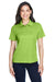 Core 365 78181 Womens Origin Performance Moisture Wicking Short Sleeve Polo Shirt Acid Green Model Front