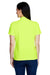 Core 365 78181 Womens Origin Performance Moisture Wicking Short Sleeve Polo Shirt Safety Yellow Model Back