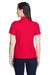 Core 365 78181 Womens Origin Performance Moisture Wicking Short Sleeve Polo Shirt Classic Red Model Back