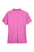 Core 365 78181 Womens Origin Performance Moisture Wicking Short Sleeve Polo Shirt Charity Pink Flat Back