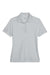 Core 365 78181 Womens Origin Performance Moisture Wicking Short Sleeve Polo Shirt Platinum Grey Flat Front