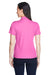 Core 365 78181 Womens Origin Performance Moisture Wicking Short Sleeve Polo Shirt Charity Pink Model Back