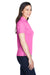 Core 365 78181 Womens Origin Performance Moisture Wicking Short Sleeve Polo Shirt Charity Pink Model Side