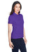 Core 365 78181 Womens Origin Performance Moisture Wicking Short Sleeve Polo Shirt Campus Purple Model 3q