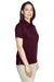 Core 365 78181 Womens Origin Performance Moisture Wicking Short Sleeve Polo Shirt Burgundy Model 3q