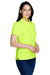 Core 365 78181 Womens Origin Performance Moisture Wicking Short Sleeve Polo Shirt Safety Yellow Model 3q