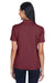 Core 365 78181P Womens Origin Performance Moisture Wicking Short Sleeve Polo Shirt w/ Pocket Burgundy Model Back