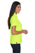 Core 365 78181P Womens Origin Performance Moisture Wicking Short Sleeve Polo Shirt w/ Pocket Safety Yellow Model Side