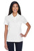 Core 365 78181P Womens Origin Performance Moisture Wicking Short Sleeve Polo Shirt w/ Pocket White Model Front