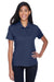 Core 365 78181P Womens Origin Performance Moisture Wicking Short Sleeve Polo Shirt w/ Pocket Classic Navy Blue Model Front