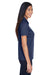 Core 365 78181P Womens Origin Performance Moisture Wicking Short Sleeve Polo Shirt w/ Pocket Classic Navy Blue Model Side