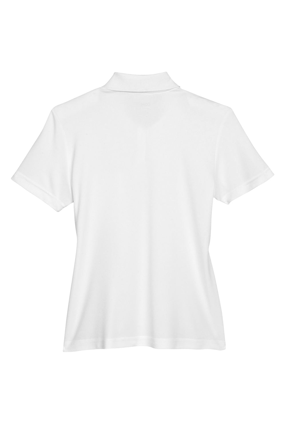 Core 365 78181P Womens Origin Performance Moisture Wicking Short Sleeve Polo Shirt w/ Pocket White Flat Back