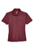 Core 365 78181P Womens Origin Performance Moisture Wicking Short Sleeve Polo Shirt w/ Pocket Burgundy Flat Front