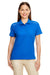 Core 365 78181R Womens Radiant Performance Moisture Wicking Short Sleeve Polo Shirt True Royal Blue Model Front