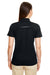 Core 365 78181R Womens Radiant Performance Moisture Wicking Short Sleeve Polo Shirt Black Model Back