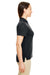 Core 365 78181R Womens Radiant Performance Moisture Wicking Short Sleeve Polo Shirt Black Model Side