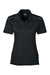 Core 365 78181R Womens Radiant Performance Moisture Wicking Short Sleeve Polo Shirt Black Flat Front