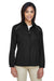 Core 365 78183 Womens Motivate Water Resistant Full Zip Jacket Black Model Front