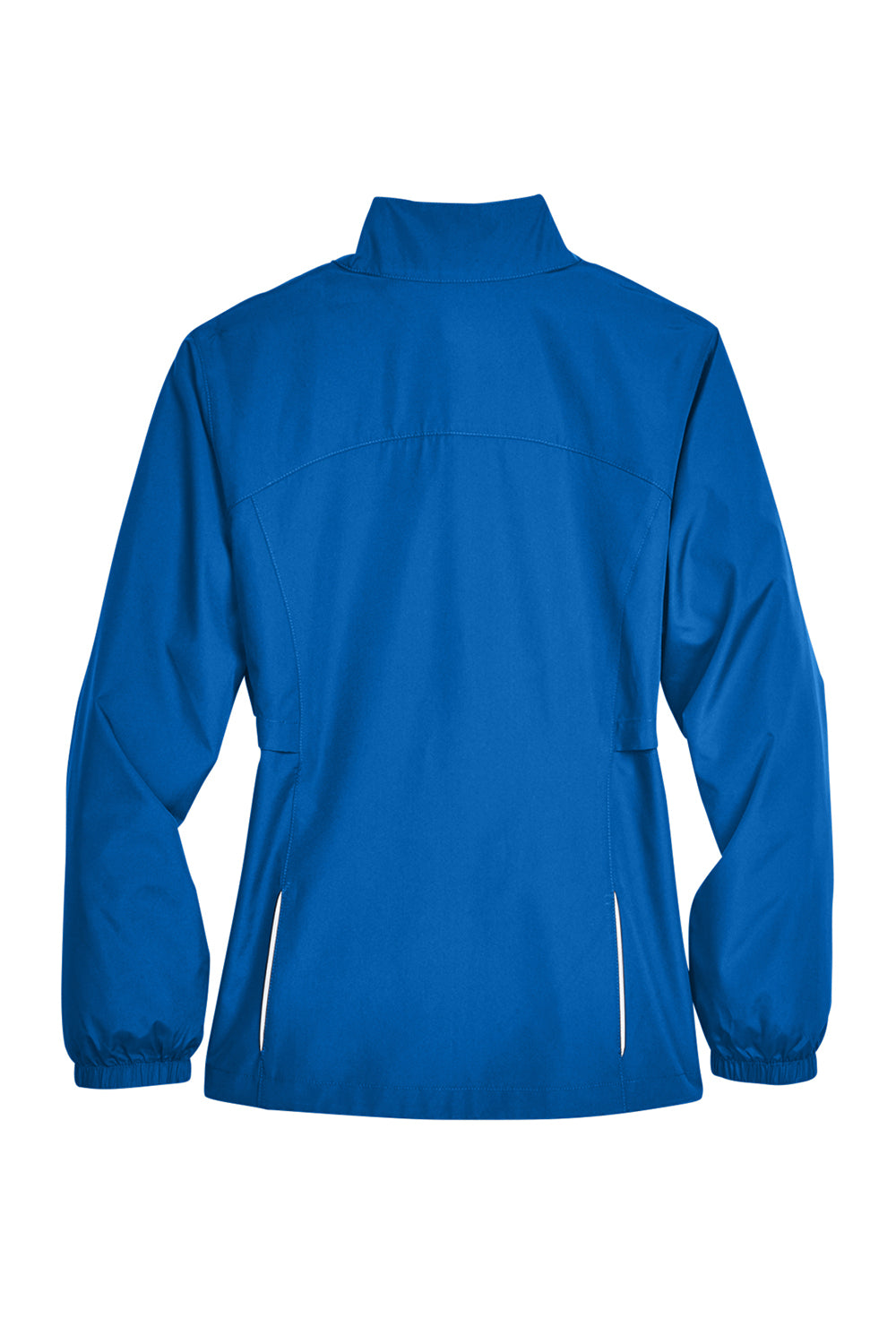 Core 365 78183 Womens Motivate Water Resistant Full Zip Jacket True Royal Blue Flat Back