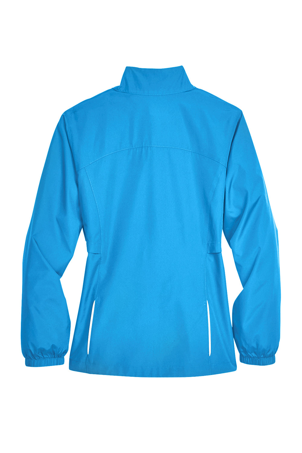 Core 365 78183 Womens Motivate Water Resistant Full Zip Jacket Electric Blue Flat Back