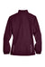 Core 365 78183 Womens Motivate Water Resistant Full Zip Jacket Burgundy Flat Back