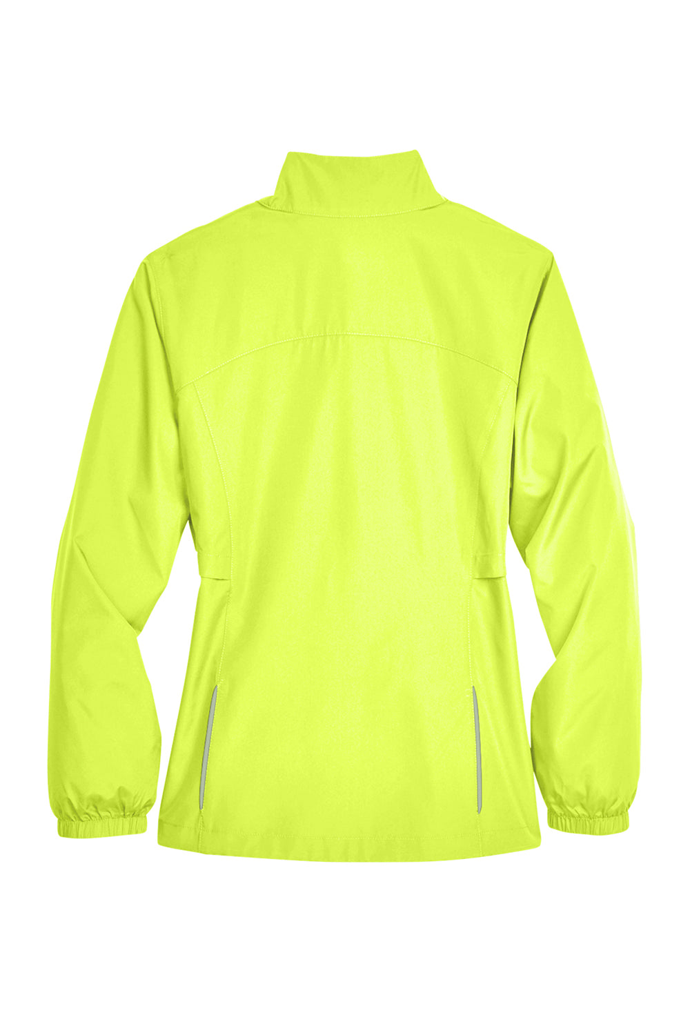 Core 365 78183 Womens Motivate Water Resistant Full Zip Jacket Safety Yellow Flat Back