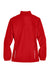 Core 365 78183 Womens Motivate Water Resistant Full Zip Jacket Classic Red Flat Back