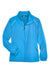 Core 365 78183 Womens Motivate Water Resistant Full Zip Jacket Electric Blue Flat Front