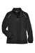 Core 365 78183 Womens Motivate Water Resistant Full Zip Jacket Black Flat Front