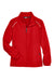 Core 365 78183 Womens Motivate Water Resistant Full Zip Jacket Classic Red Flat Front