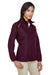 Core 365 78183 Womens Motivate Water Resistant Full Zip Jacket Burgundy Model 3q