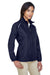 Core 365 78183 Womens Motivate Water Resistant Full Zip Jacket Classic Navy Blue Model 3q