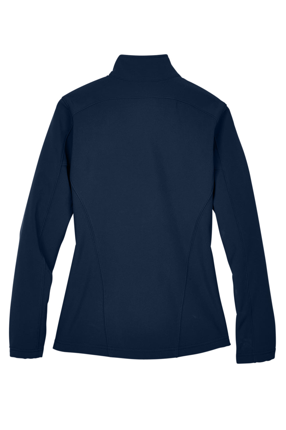 Core 365 78184 Womens Cruise Water Resistant Full Zip Jacket Classic Navy Blue Flat Back