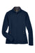 Core 365 78184 Womens Cruise Water Resistant Full Zip Jacket Classic Navy Blue Flat Front