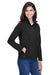 Core 365 78184 Womens Cruise Water Resistant Full Zip Jacket Black Model 3q