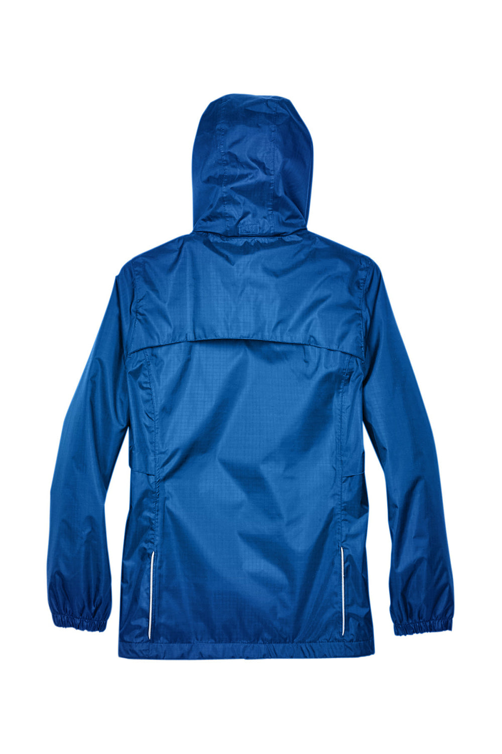 Core 365 78185 Womens Climate Waterproof Full Zip Hooded Jacket True Royal Blue Flat Back