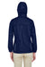 Core 365 78185 Womens Climate Waterproof Full Zip Hooded Jacket Classic Navy Blue Model Back