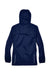 Core 365 78185 Womens Climate Waterproof Full Zip Hooded Jacket Classic Navy Blue Flat Back