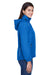 Core 365 78189 Womens Brisk Full Zip Hooded Jacket True Royal Blue Model Side