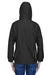 Core 365 78189 Womens Brisk Full Zip Hooded Jacket Black Model Back