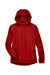 Core 365 78189 Womens Brisk Full Zip Hooded Jacket Classic Red Flat Front