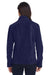 Core 365 78190 Womens Journey Pill Resistant Fleece Full Zip Jacket Classic Navy Blue Model Back